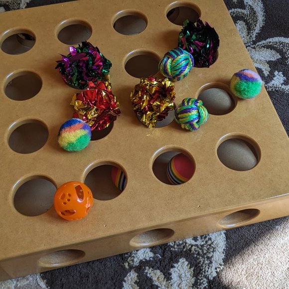 Smart Cat Peek A Prize Interactive Wood Toy Cats Finished Wood Rounded Corners - Picture 8 of 8